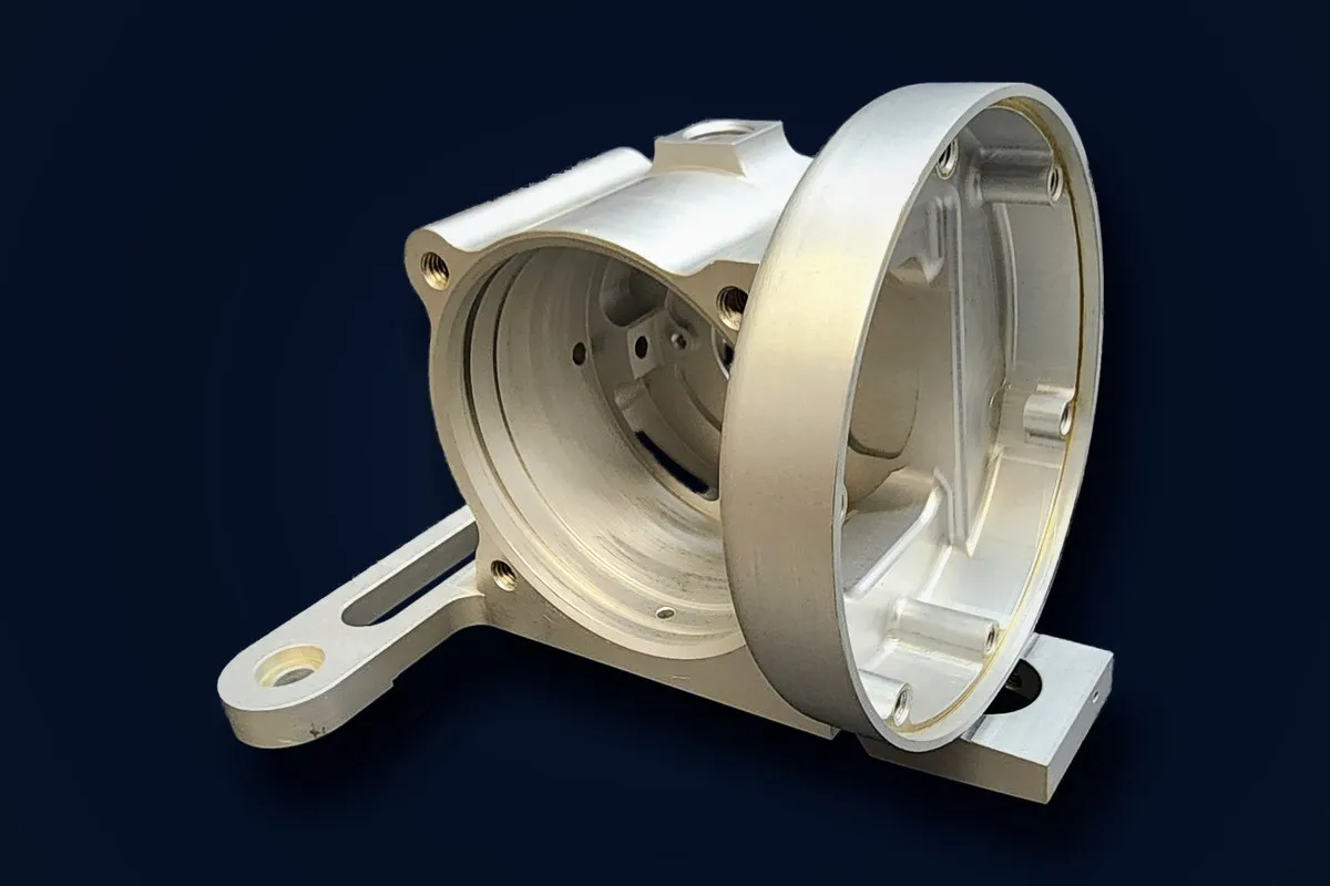 Foot-mounted aluminum motor housing