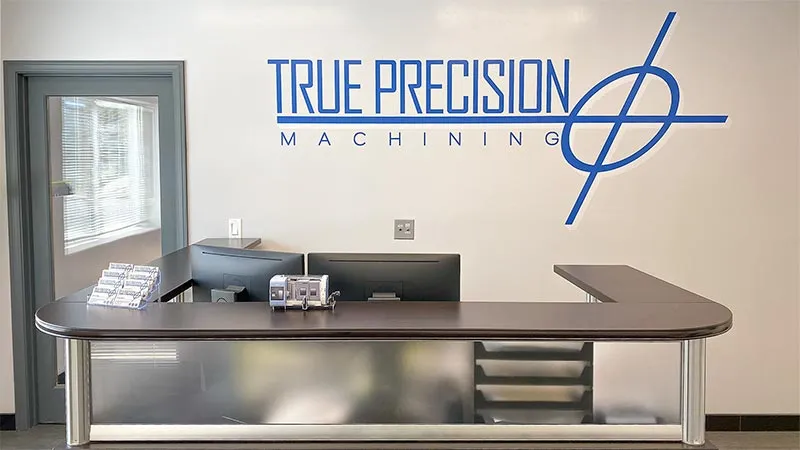 Front office at True Precision Machining